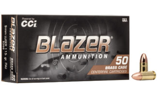 CCI BLAZER BRASS 9MM 115 GR FMJ