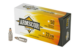 Armscor .22 TCM 40 Gr. JHP 50 Rd.