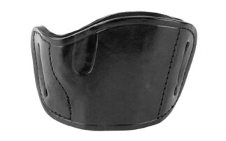 Bulldog MLBM Belt Slide Medium Automatic Handgun Holster Right Hand Leather Blk