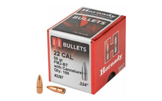 HORN 22 CAL 0224 55Gr. FMJ-BT W/C