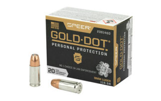 Speer 23614G Gold Dot 9mm 115 Gr. HP 20 Rd.