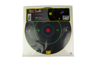 PRO-SHOT CB-12B-MC-5PK 12" MULTI-COLOR BULLSEYE SPLATTER SHOT TARGET