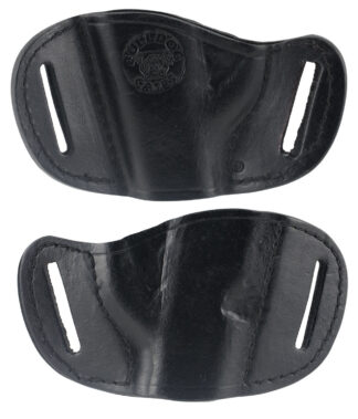 Bulldog MLBS Belt Slide Small Automatic Handgun Holster Right Hand Leather Black