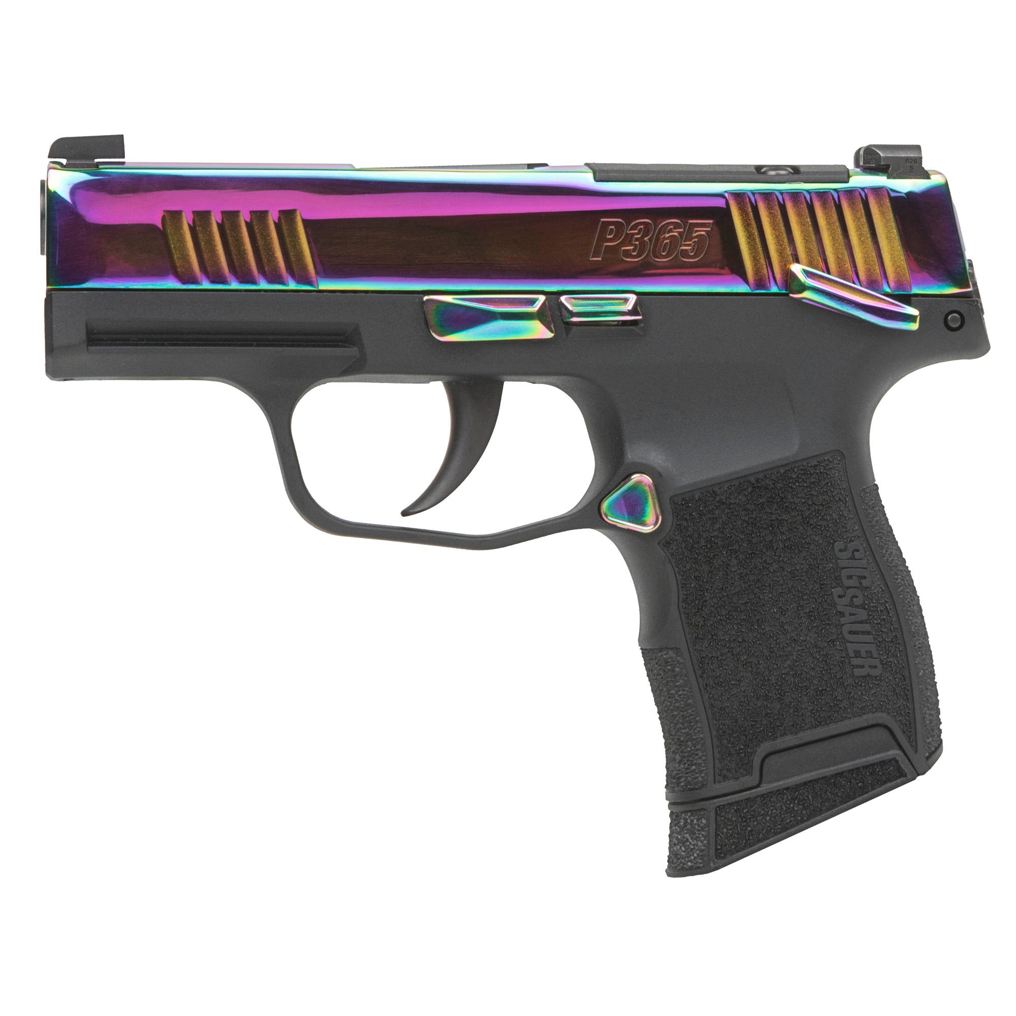 SIG P365X 9MM RAINBOW TI 12+1 NS 365X-9-RBT-MS