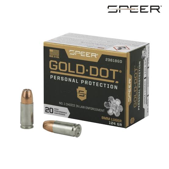 Speer Gold Dot 23618GD 9mm 124 Gr. 20 rd. - Image 2