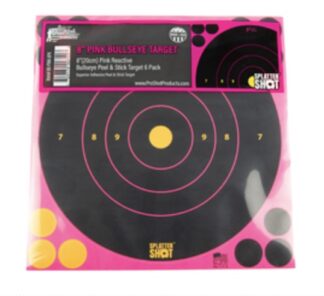 Pro-shot 8B-Pink-6PK 8" Pink Target Reflective