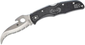 Spyderco C12SBK2W Matriarch 2 Black Lightweight Emerson Opener Spyderedge