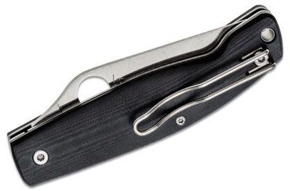 SPYDERCO C257GP PATTADESE BLACK G-10 PLAINEDGE