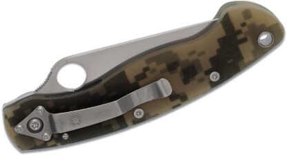 SPYDERCO C36GPCMO Military Model CAMO G-10 Plainedge