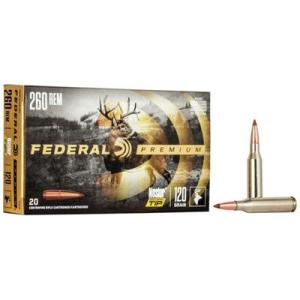 Fed 260 Rem 120 Gr. Nosler Balistic Tip
