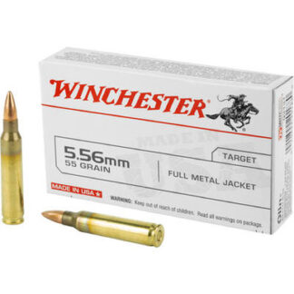 WIN 5.56X45 NATO,55GR. FMJ BRASS CASE 20RD BOX