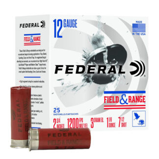 Federal Field & Range 12Ga., 2 3/4, 1-1/8OZ, 1200 FPS #7.5