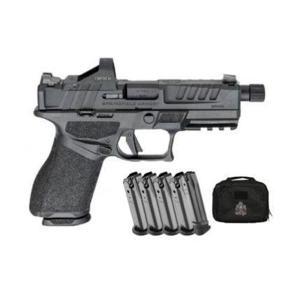 Springfield Armory Echelon Compact 9MM, Threaded, Black W/Optic, 5 Mags & Rangebag