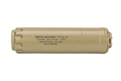 Griffin Armament Recce 5 K Taper Mount Silencer 5.56mm - FDE