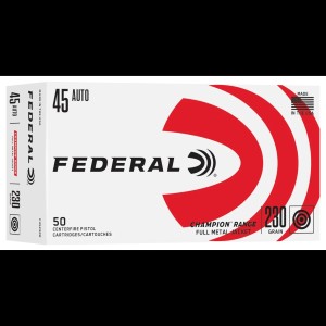Federal 45ACP 230GR. Range FMJ 50RD