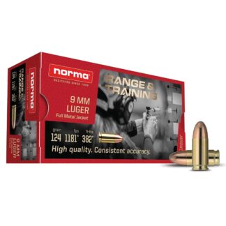 Norma R&T 9MM 124GR FMJ 50RD BOX