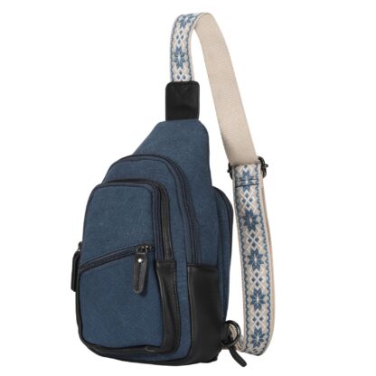 Concealed Carry Indie Canvas Sling by DS Conceal - Blue