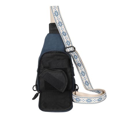 Concealed Carry Indie Canvas Sling by DS Conceal - Blue