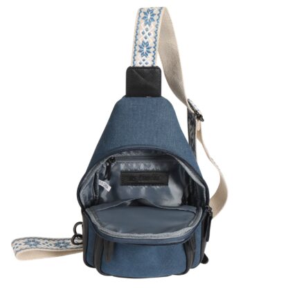 Concealed Carry Indie Canvas Sling by DS Conceal - Blue