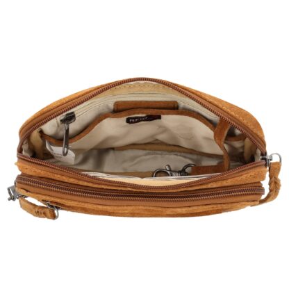 Concealed Carry Kailey Leather Fanny Pack/Sling by Lady Conceal - Chestnut Suede