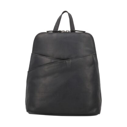 Concealed Carry Jayden Leather Backpack by Lady Conceal - Black