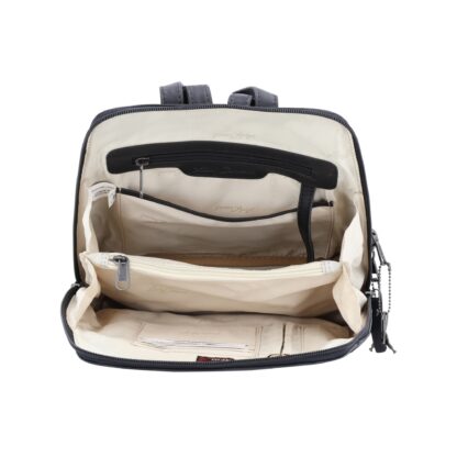 Concealed Carry Jayden Leather Backpack by Lady Conceal - Black