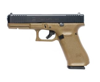 GLK G17 G5 9MM 17+1 4.49" FS FDE 3-17RD Mags / Front Serrations