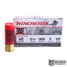 Winchester XB1200 Super X 12Ga. 2.75" 9 Pellet, 00 Buck Shot, 5RD/Box