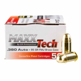 MAXXTech 380ACP 95Gr. FMJ 50RD Box