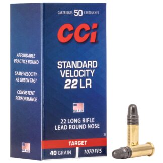 CCI Standard Velocity 22LR,40Gr.,Lead Round Nose,50Rd. Box