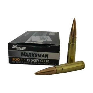 Sig Sauer AMMO, 300BLK, 125GR.,Elite Match Grade, OTM,Box/20