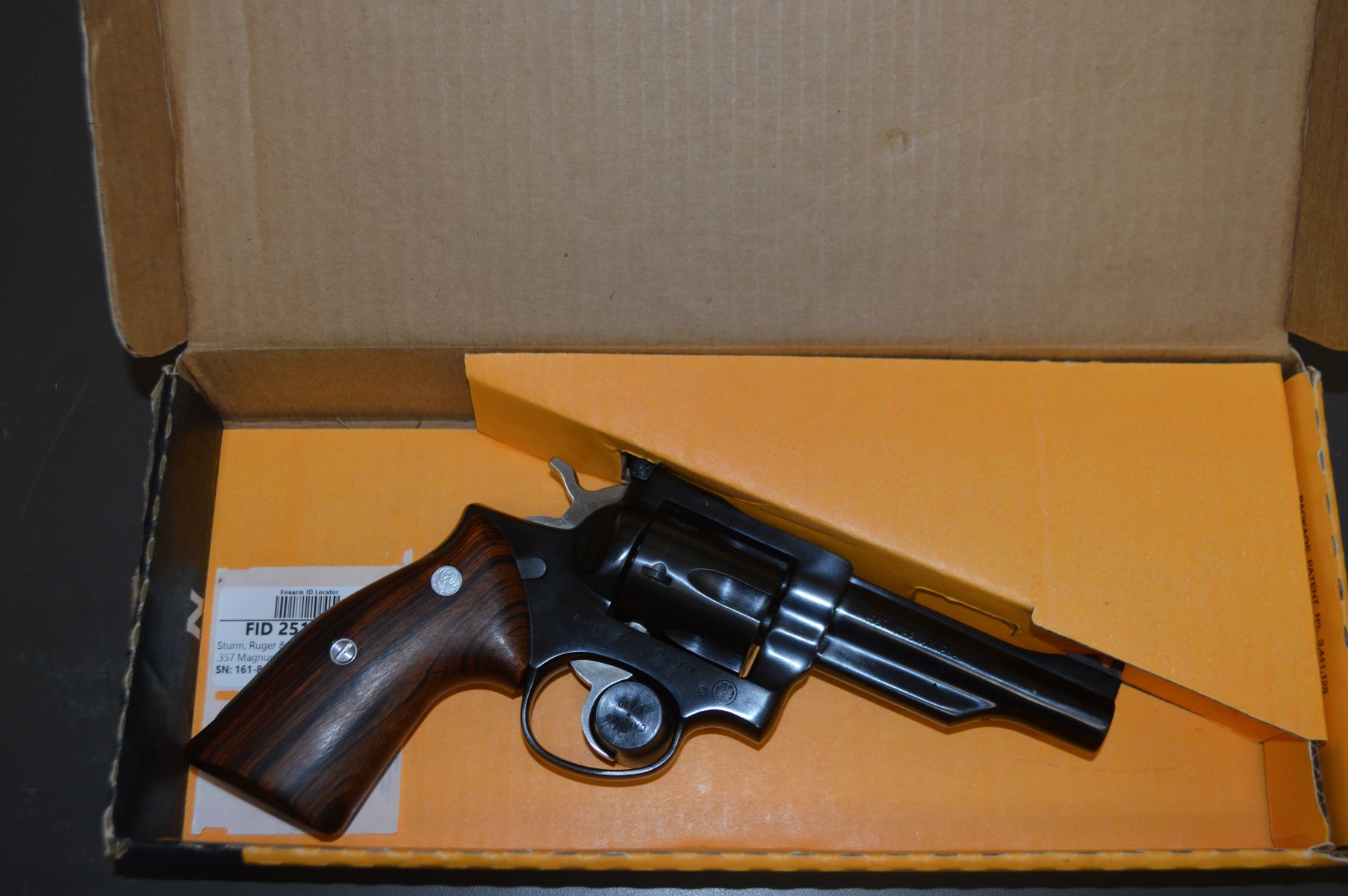 USED Ruger Security Six .357 S/N 161-80865 W/BOX