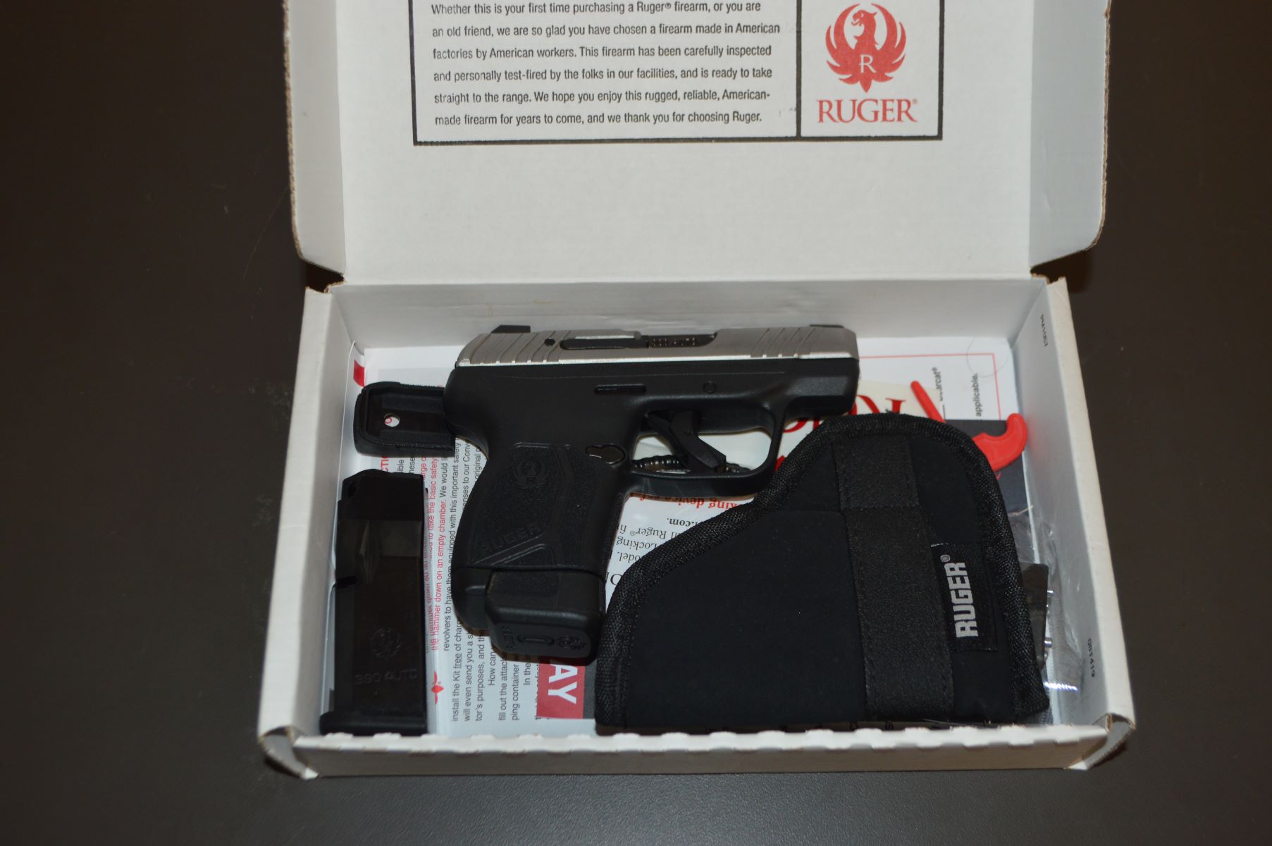 USED Ruger LCP Max .380 S/N 381451648 2-Mags & BOX