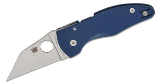 SpyderCo C264GPCBL Microjimbo Cobalt Blue G-10 CPM SPY27 Plainedge