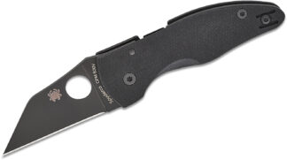 SpyderCo C264GPBK Microjimbo Black G-10 BLK Blade Plainedge