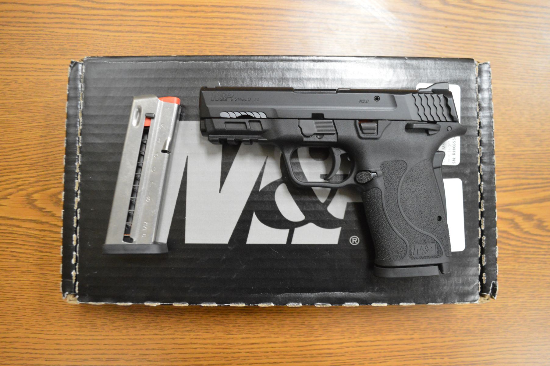 USED S&W M&P9 Shield EZ 9MM S/N RHK6556 2-Mags & BOX