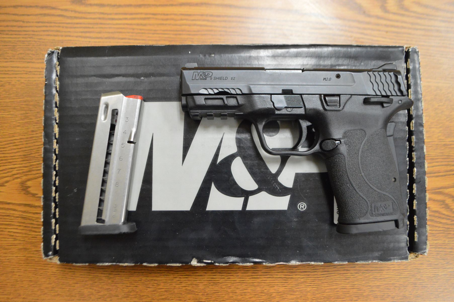 USED S&W M&P9 Shield EZ 9MM S/N NEY2378 2-Mags & BOX