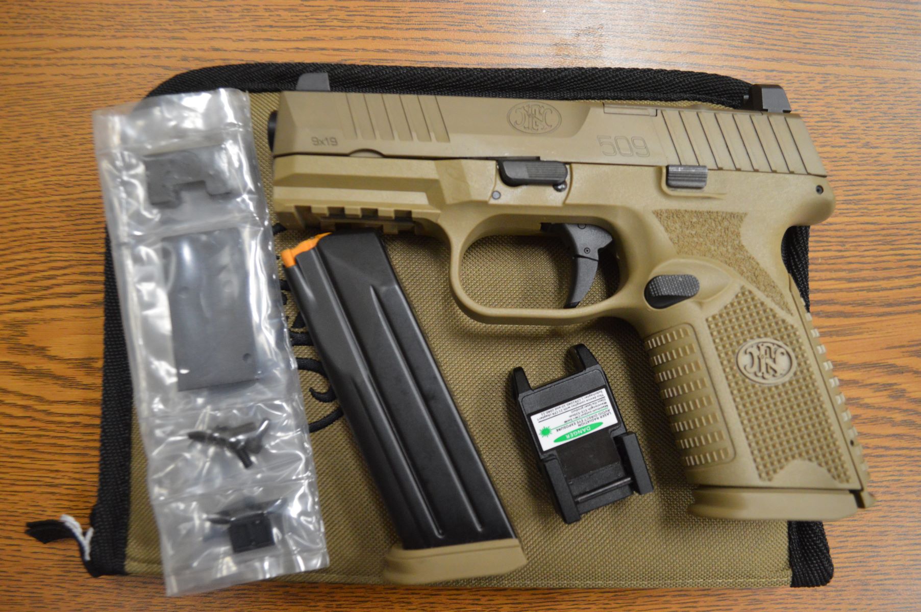 USED FN 509 9MM S/N GKS0229410 2-Mags & Soft Case