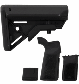 B5 Systems BLACK KIT (Bravo Stock, P-23 Pistol Grip, Verticle Grip - M-LOK & Grip Plug