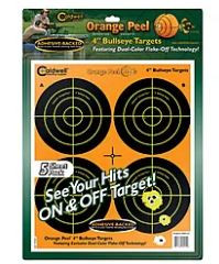 Caldwell 405515 Caldwell Orange Peel Bullseye 4" 5 Sheet