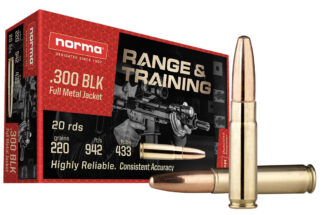 Norma Range & Training 300 BLK 147GR FMJ 20RD