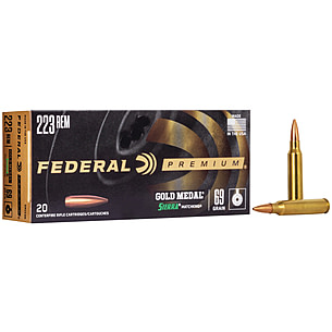 Federal Gold Medal .223 Rem 69GR Sierra MatchKing BTHP
