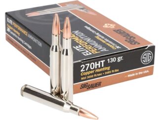SIG AMMO 270 WIN, 130GR, ELITE SERIES COOPPER BOX/20