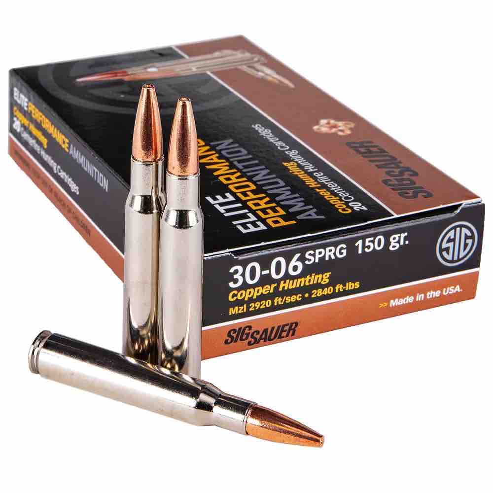 Sig 30-06 SPRG 150 Gr. Copper Hunting 20 rd.
