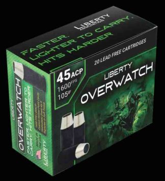 Liberty OW 45 ACP 105Gr. Overwatch Ammunition 20 Count LA-OW45-105-1600