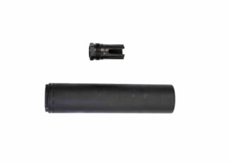 One Horse ASHE 5.56 Titanium Supp. W/Plan B Hub & 3 Prong Flash Hider