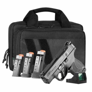 S&W Shield Plus 9MM OR NTS 4-Mags RFX11 Green Dot, Savior Bag