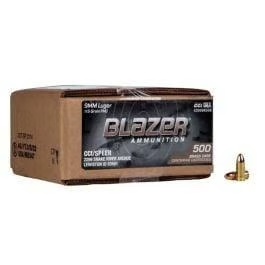 CCI Blazer Brass 9MM 115GR. Loose 500RDS
