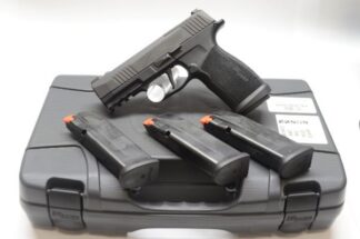 USED Sig P365X TACOPS 9MM S/N 66E958506 4-Mags & BOX