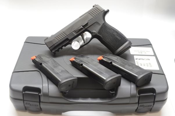 USED Sig P365X TACOPS 9MM S/N 66E958506 4-Mags & BOX